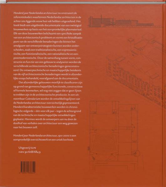 Grote foto honderd jaar nederlandse architectuur 1901 2000 sun architectuur boeken fotografie en design