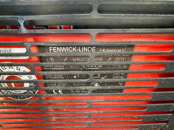 Grote foto vs 22342 elektrische stapelaar linde l16 initiele lift 3.744mm lange lepels doe het zelf en verbouw hefwerktuigen