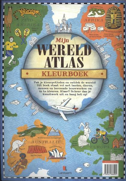 Grote foto mijn wereld atlas kleurboek boeken jeugd 13 jaar en ouder