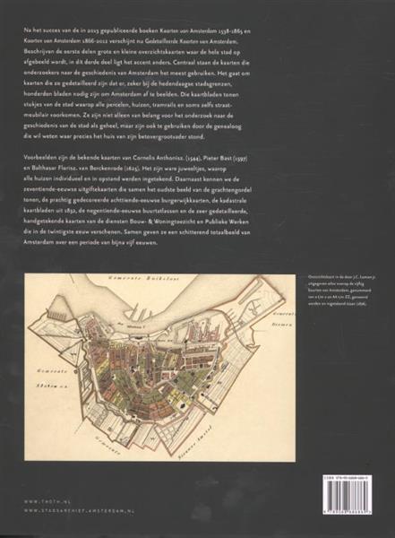 Grote foto gedetailleerde kaarten van amsterdam boeken geschiedenis wereld