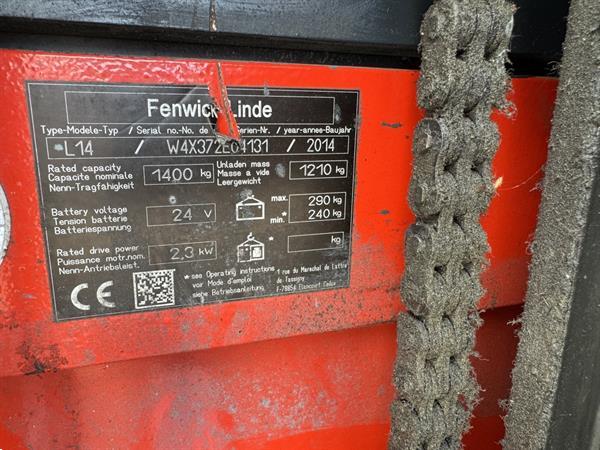 Grote foto vs 22345 elektrische triplex stapelaar linde l14 initi le lift accu2020 doe het zelf en verbouw hefwerktuigen