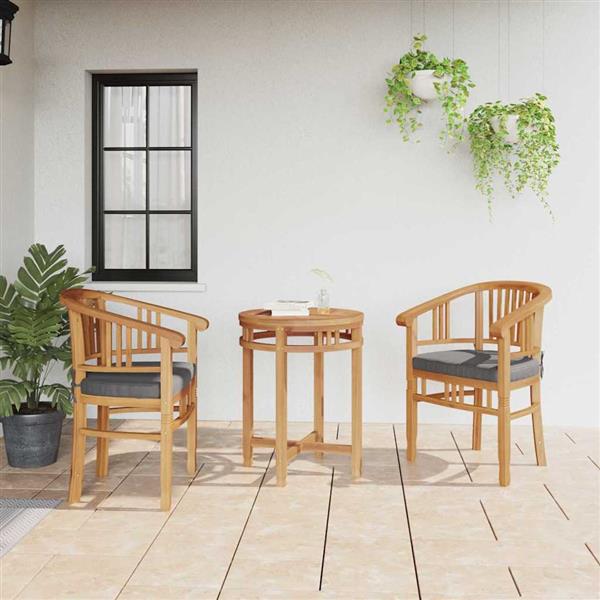 Grote foto vidaxl tuinstoelen 2 pcs bruin 63 x 58 x 89 cm massief teakhout tuin en terras tuinmeubelen