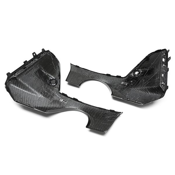 Grote foto dit betreft een bmw g20 g21 3 serie lci carbon p diffuser set auto onderdelen tuning en styling