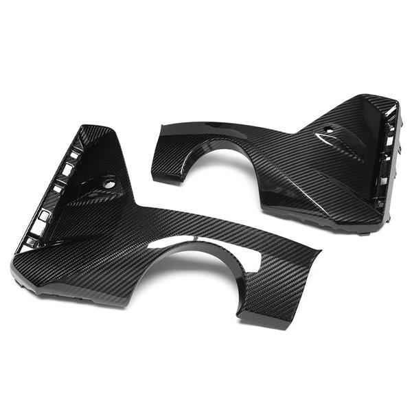 Grote foto dit betreft een bmw g20 g21 3 serie lci carbon p diffuser set auto onderdelen tuning en styling