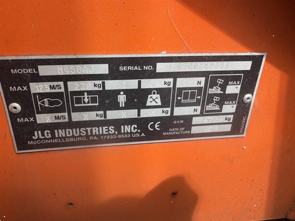 Grote foto jlg m450aj knikarmhoogwerker arbeitsbuhne articulating boom lift 15 5m werkhoogte hybride 2014 doe het zelf en verbouw hoogwerkers