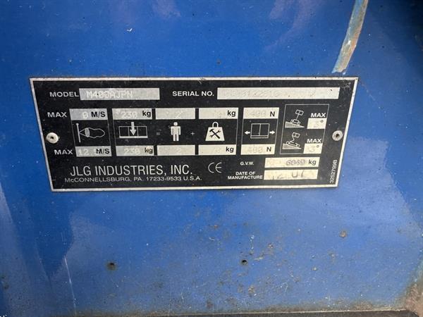 Grote foto jlg m400ajpn knikarmhoogwerker arbeitsbuhne articulating boom lift 14 2m werkhoogte hybride 200 doe het zelf en verbouw hoogwerkers