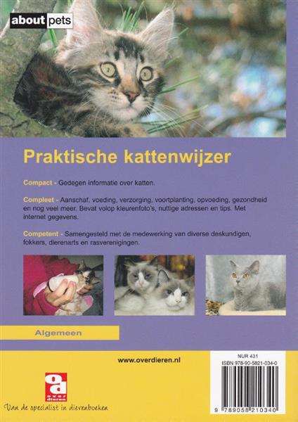 Grote foto praktische kattenwijzer over dieren boeken hobby en vrije tijd