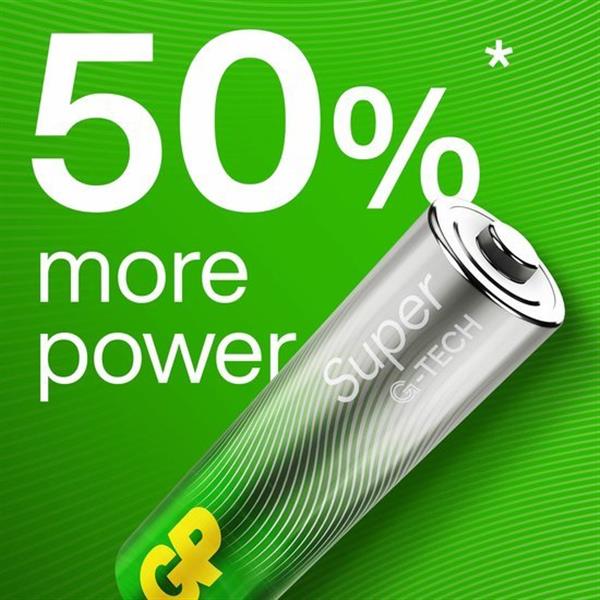 Grote foto gp super alkaline aa batterijen x4 doe het zelf en verbouw lasapparaten