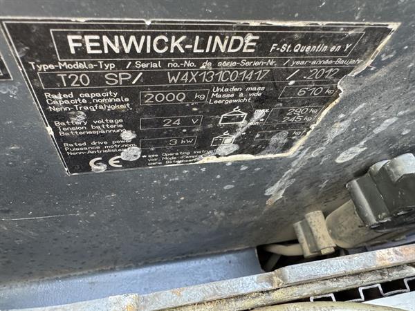 Grote foto vs 22335 elektrische meerijd palletwagen linde t 20 sp bj2012 doe het zelf en verbouw hefwerktuigen