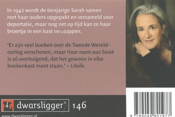 Grote foto haar naam was sarah dwarsligger 146 boeken overige boeken