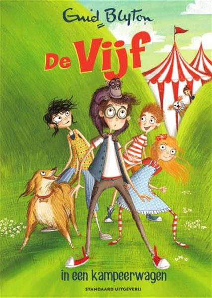 Grote foto de vijf in een kampeerwagen de vijf 5 boeken jeugd 13 jaar en ouder