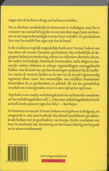 Grote foto angst voor de barbaren boeken literatuur
