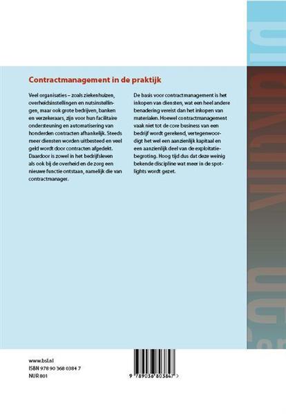Grote foto contractmanagement in de praktijk boeken overige boeken
