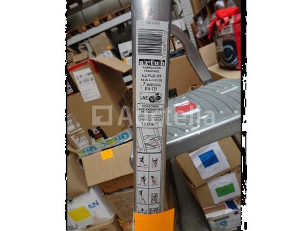 Grote foto een artub galico 7 trede aluminium ladder doe het zelf en verbouw hefwerktuigen