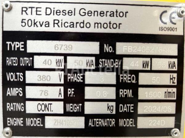 Grote foto rte 6739 noodstroomaggregaat 50kva ricardo doe het zelf en verbouw hefwerktuigen