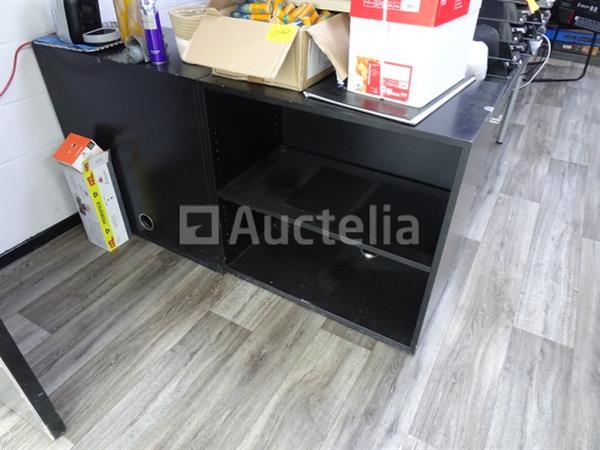Grote foto houten bureau met retour doe het zelf en verbouw hefwerktuigen