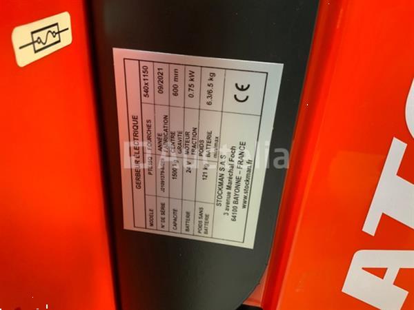 Grote foto palletwagen elektrische noblelift atom pte15q doe het zelf en verbouw hefwerktuigen