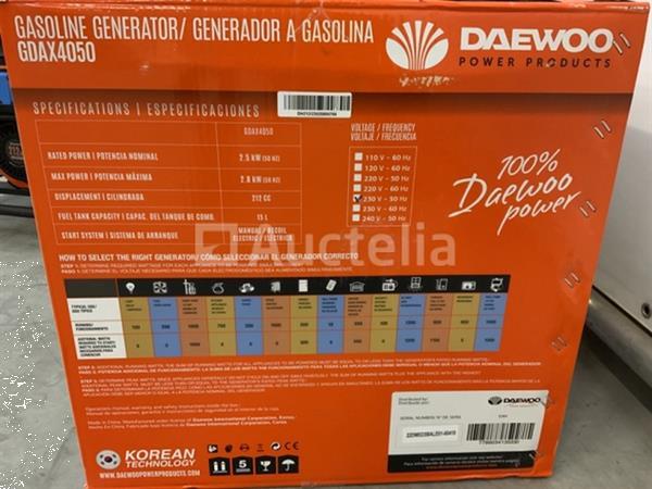 Grote foto daewoo gdax4050 benzine generator doe het zelf en verbouw hefwerktuigen
