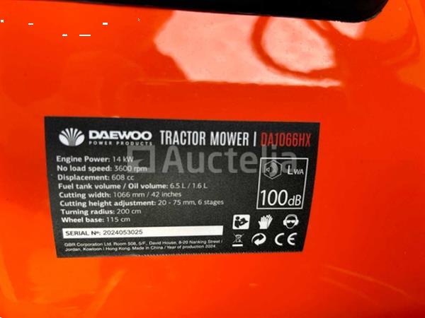 Grote foto daewoo da1066hx zitmaaier doe het zelf en verbouw hefwerktuigen