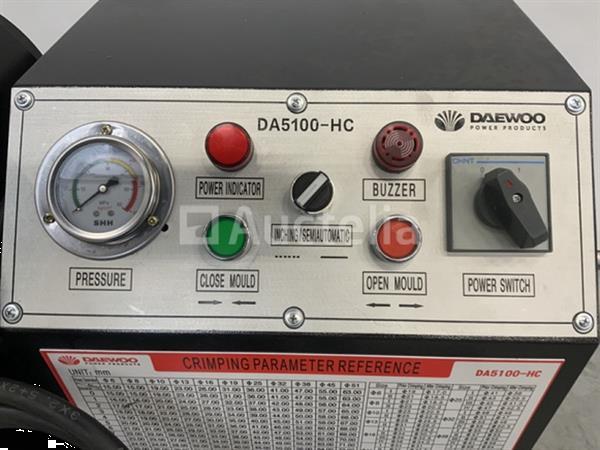 Grote foto daewoo da5100 hc hydraulische slangenpers doe het zelf en verbouw hefwerktuigen