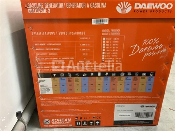 Grote foto daewoo gdax9250e benzine generator doe het zelf en verbouw hefwerktuigen