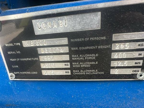 Grote foto comabi mb 800 doe het zelf en verbouw hoogwerkers