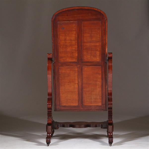 Grote foto luxe kantelbare passpiegel uit de victoriaanse tijd in mahonie met authentiek glas no.322105 antiek en kunst spiegels