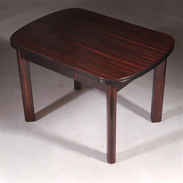 Grote foto art deco mid century eetkamertafel uitschuifbaar opgelegd gespiegeld palissander no.322140 antiek en kunst stoelen en banken