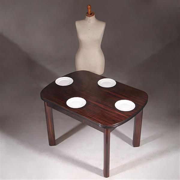 Grote foto art deco mid century eetkamertafel uitschuifbaar opgelegd gespiegeld palissander no.322140 antiek en kunst stoelen en banken