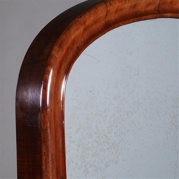 Grote foto luxe kantelbare passpiegel uit de victoriaanse tijd in mahonie met authentiek glas no.322105 antiek en kunst spiegels