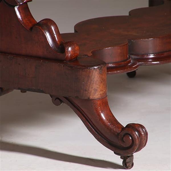 Grote foto luxe kantelbare passpiegel uit de victoriaanse tijd in mahonie met authentiek glas no.322105 antiek en kunst spiegels