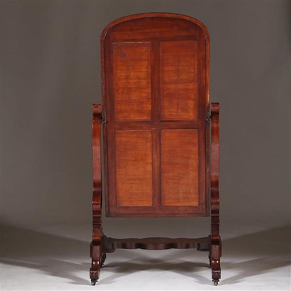 Grote foto luxe kantelbare passpiegel uit de victoriaanse tijd in mahonie met authentiek glas no.322105 antiek en kunst spiegels