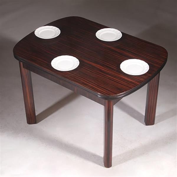 Grote foto art deco mid century eetkamertafel uitschuifbaar opgelegd gespiegeld palissander no.322140 antiek en kunst stoelen en banken
