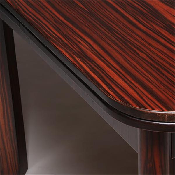 Grote foto art deco mid century eetkamertafel uitschuifbaar opgelegd gespiegeld palissander no.322140 antiek en kunst stoelen en banken