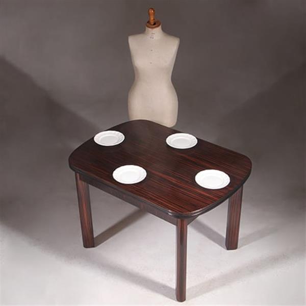 Grote foto art deco mid century eetkamertafel uitschuifbaar opgelegd gespiegeld palissander no.322140 antiek en kunst stoelen en banken