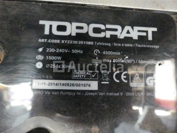 Grote foto topcraft tafelzaag doe het zelf en verbouw ijzerwaren en bevestigingsmiddelen