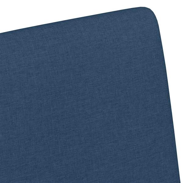 Grote foto vidaxl eetkamerstoel met kussen 2 pcs blauw 57 x 66 x 94 cm stof huis en inrichting stoelen