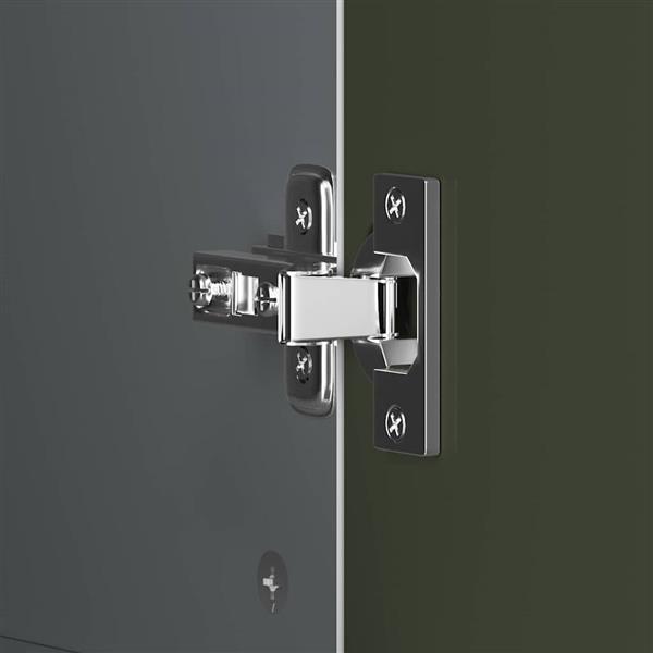 Grote foto vidaxl krijtbord kast met lade met plank grijs en wit bewerkt hout huis en inrichting overige