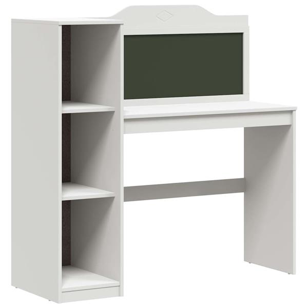 Grote foto vidaxl schoolbord bureau wit 120 x 45 x 118.5 cm bewerkt hout huis en inrichting stoelen