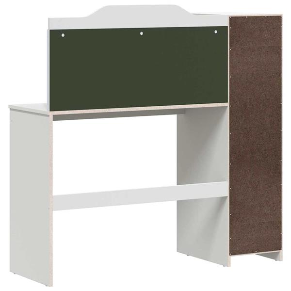Grote foto vidaxl schoolbord bureau wit 120 x 45 x 118.5 cm bewerkt hout huis en inrichting stoelen