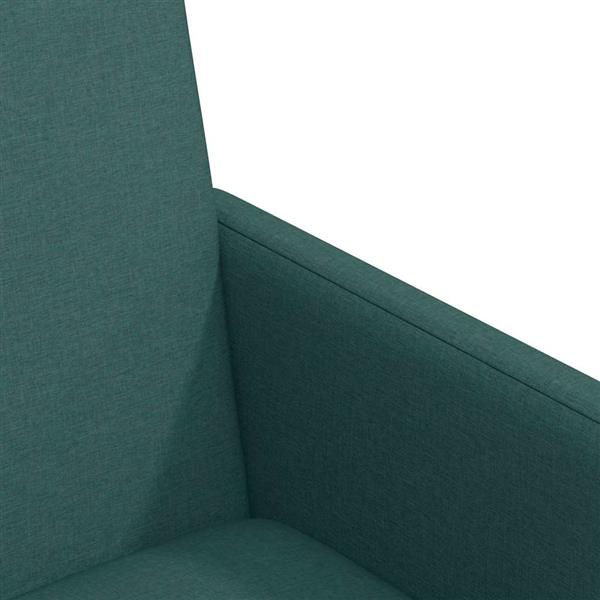 Grote foto vidaxl eetkamerstoel met kussen 2 pcs donkergroen 57 x 66 x 94 cm stof huis en inrichting stoelen