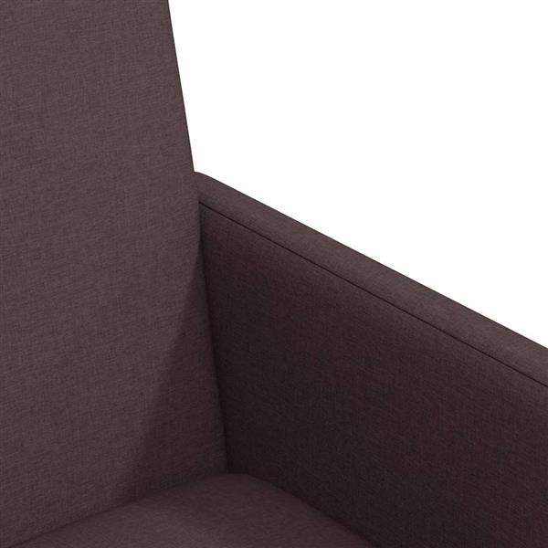 Grote foto vidaxl eetkamerstoel met kussen 2 pcs donkerbruin 57 x 66 x 94 cm stof huis en inrichting stoelen