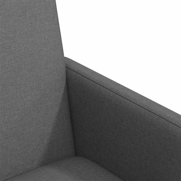 Grote foto vidaxl eetkamerstoel met kussen 2 pcs donkergrijs 57 x 66 x 94 cm stof huis en inrichting stoelen