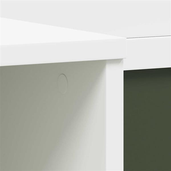 Grote foto vidaxl schoolbord bureau wit en grijs 120 x 45 x 118.5 cm bewerkt hout huis en inrichting stoelen