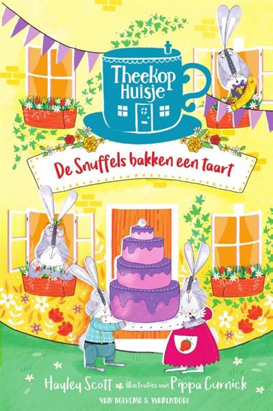 Grote foto de snuffels bakken een taart theekophuisje 2 boeken jeugd 13 jaar en ouder