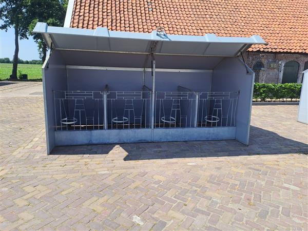 Grote foto gebruikte calfotel verplaatsbare eenling units direct beschikbaar verkocht dieren en toebehoren runderen