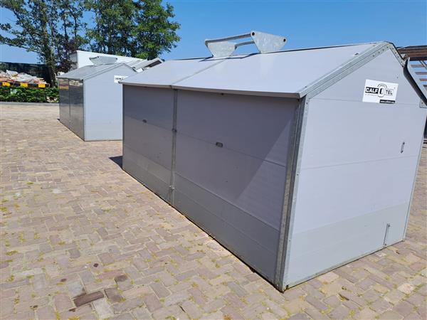 Grote foto gebruikte calfotel verplaatsbare eenling units direct beschikbaar verkocht dieren en toebehoren runderen