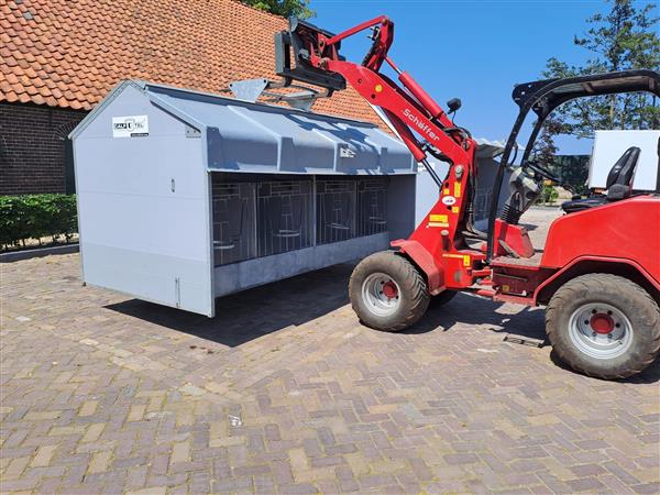 Grote foto gebruikte calfotel verplaatsbare eenling units direct beschikbaar verkocht dieren en toebehoren runderen