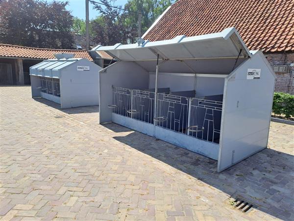 Grote foto gebruikte calfotel verplaatsbare eenling units direct beschikbaar verkocht dieren en toebehoren runderen