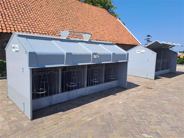 Grote foto gebruikte calfotel verplaatsbare eenling units direct beschikbaar verkocht dieren en toebehoren runderen